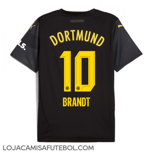 Camisa de Futebol Borussia Dortmund Julian Brandt #10 Equipamento Secundário 2024-25 Manga Curta